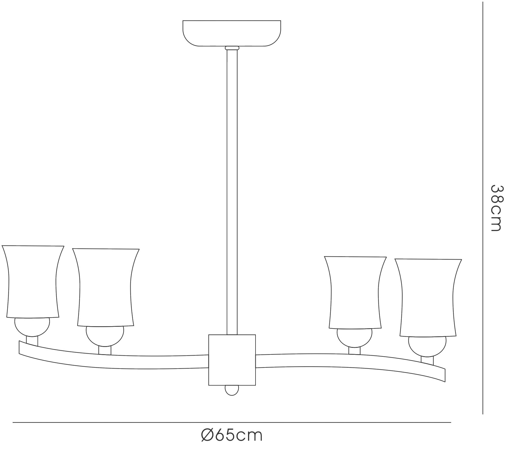 Toscano Ceiling Lights Diyas Semi Flush Fittings